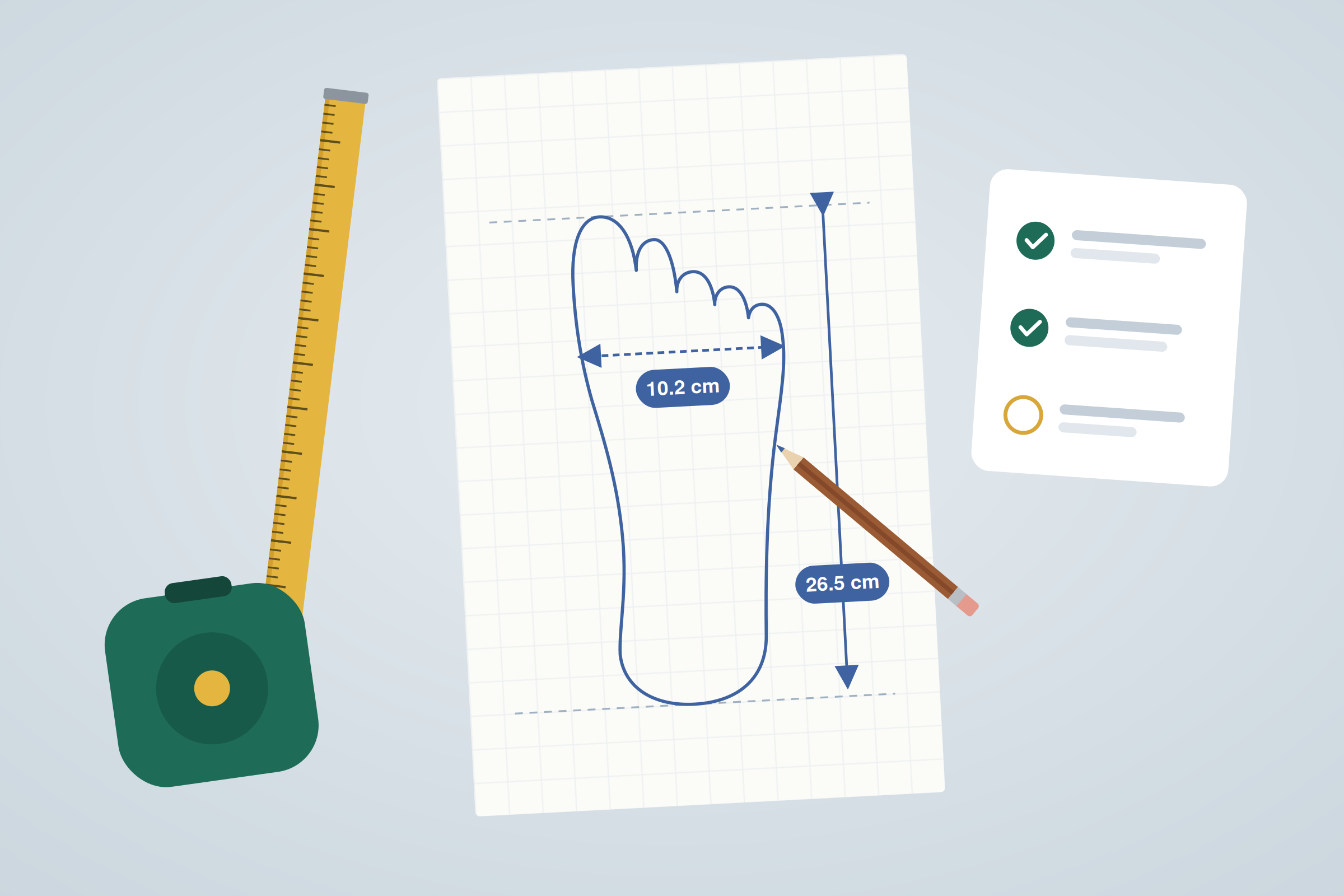 Share your foot measurements